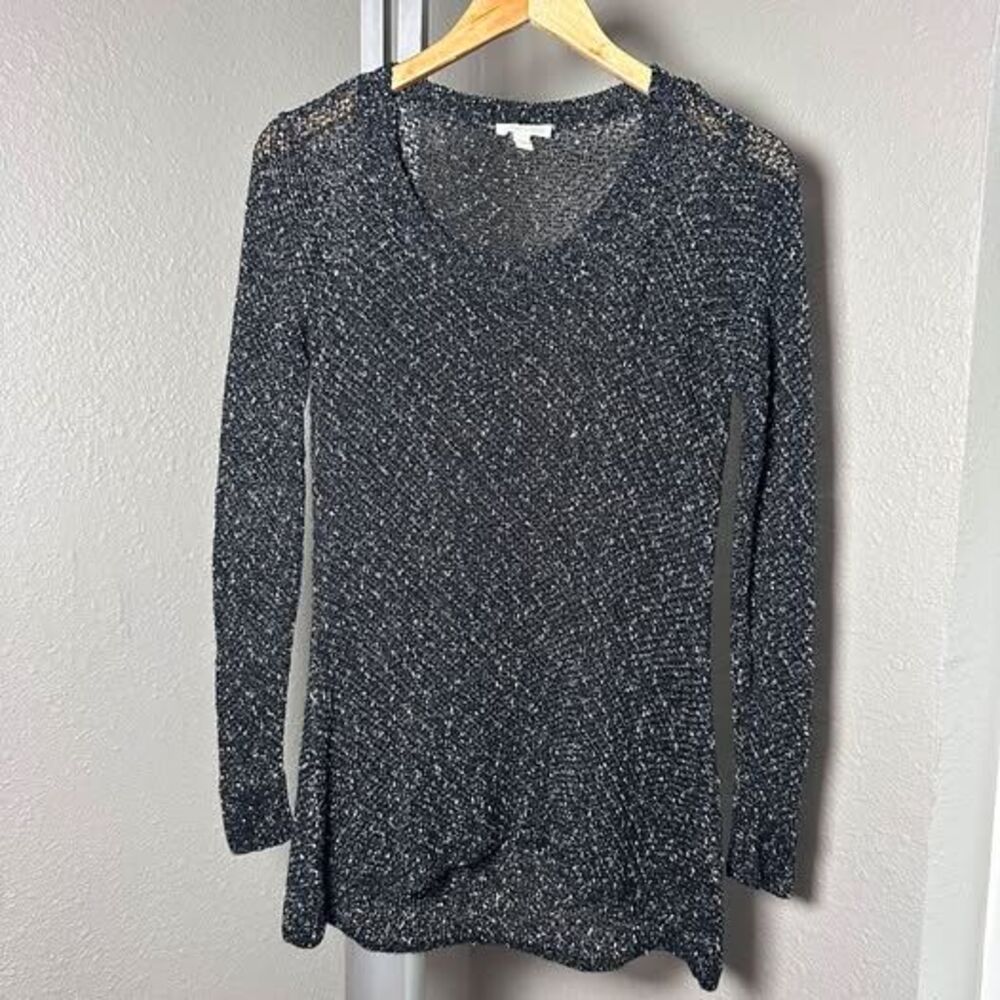 Eileen Fisher Black & White Knit Sweater Size S